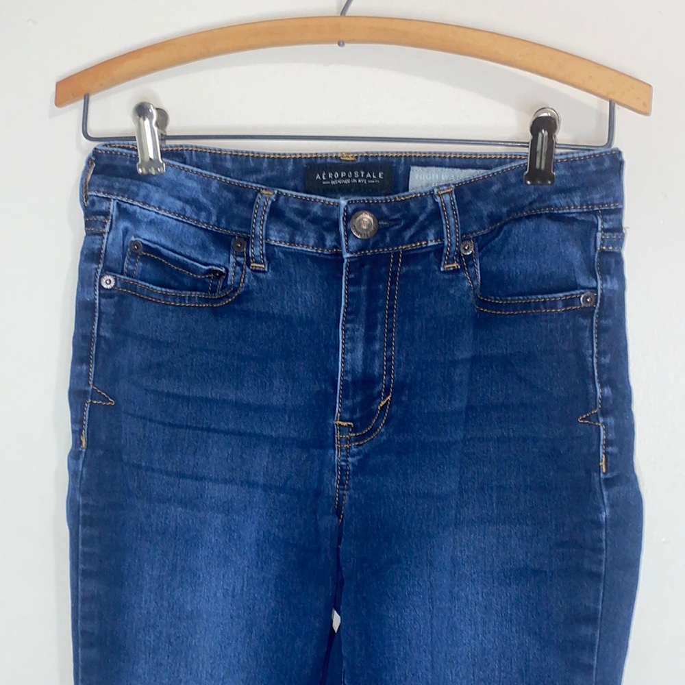 🪼Aéropostale High Waisted Jeggings Size 4 long! - Picture 3 of 10